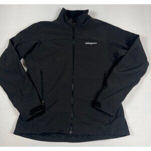 Patagonia Women Medium Black Polartec Windbloc Softshell Full Zip Jacket